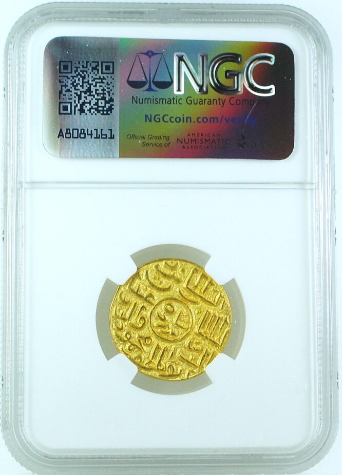 India Sultans of Bengal AH933 Ghiyath al din Mahmud Gold Tanka Badr Shahi - NGC MS63 - RRRR - Image 2