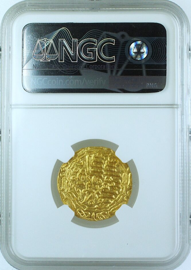 India Sultans of Bengal AH900 Ala al din Husain Shah Nazarana Gold Tanka NGC MS64 RRRR - Image 2
