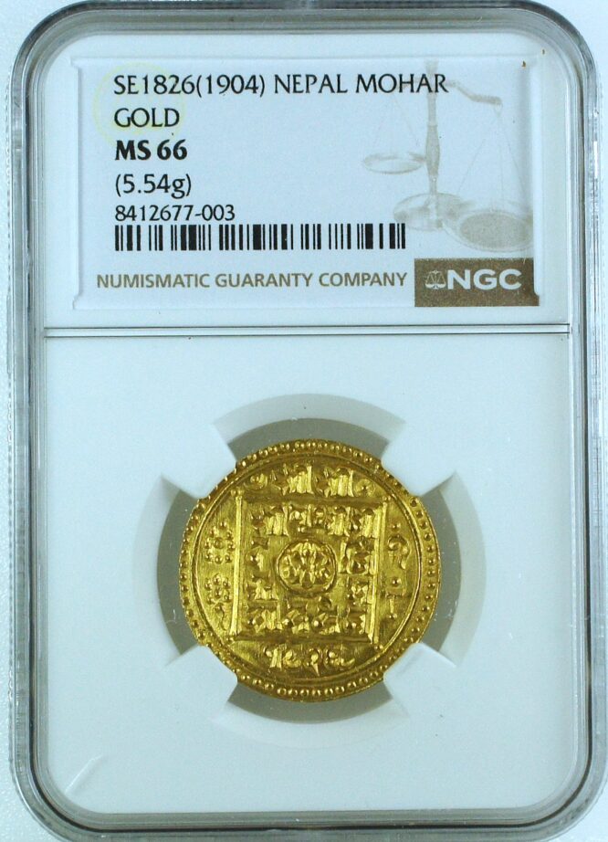Nepal SE1826(1904) Mohar NGC MS66