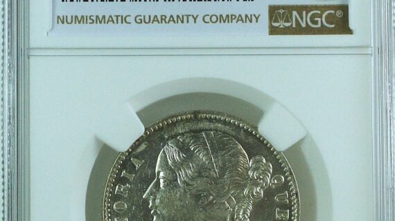 India British 1840 B&C Rupee NGC MS62
