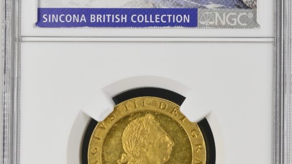 Great Britain 1798 Gilt Copper Pattern Guinea Off Metal Strike NGC PF62 Cameo