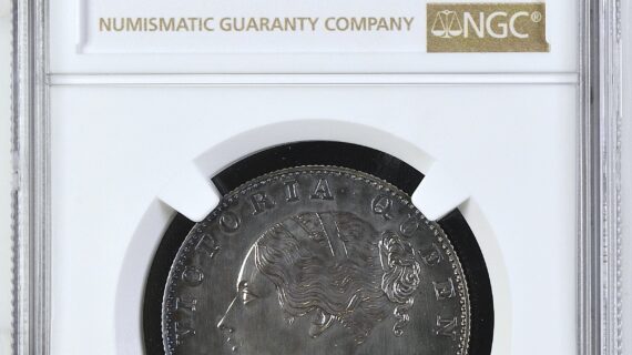 India 1840 B Rupee Restrike Continuous Legend - NGC PF63 RRR