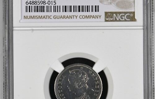 India 1877C 1/4R Restrike NGC PF63