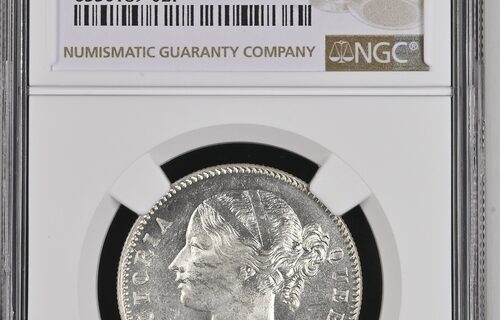 India 1840(B&C) Rupee NGC MS63
