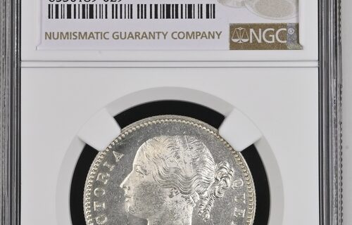 India 1840(B&C) Rupee NGC MS63
