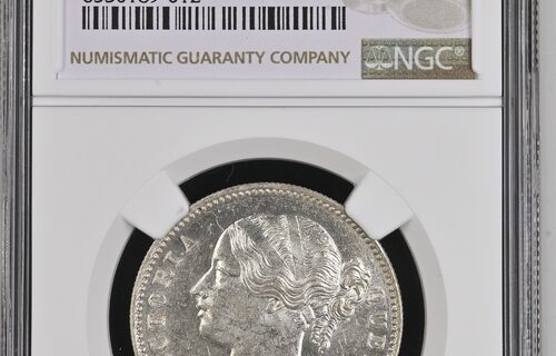 India 1840(B&C) Rupee NGC MS62