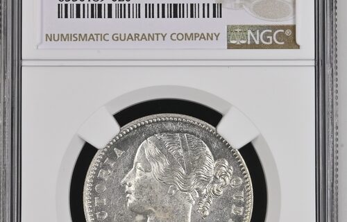 India 1840(B&C) Rupee NGC MS62